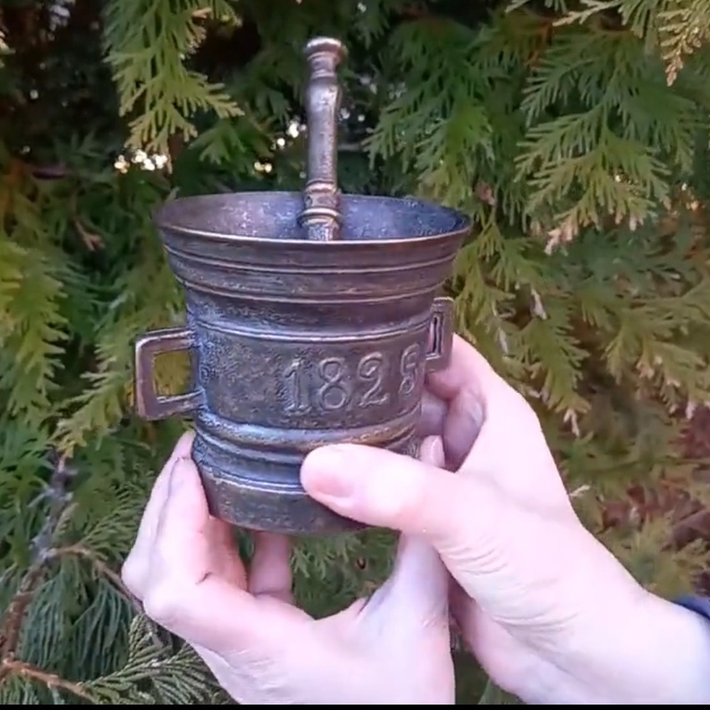 💎✨ COLLECTABLE ✨💎 EUROPE BRASS HEAVY MEDICINE 1825 - Picture 10 of 12